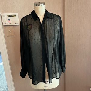 All Saints sheer blouse